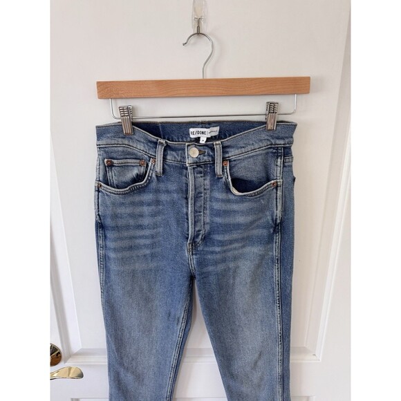 Redone Double Needle Long Jeans Light Size 28 - Picture 3 of 9